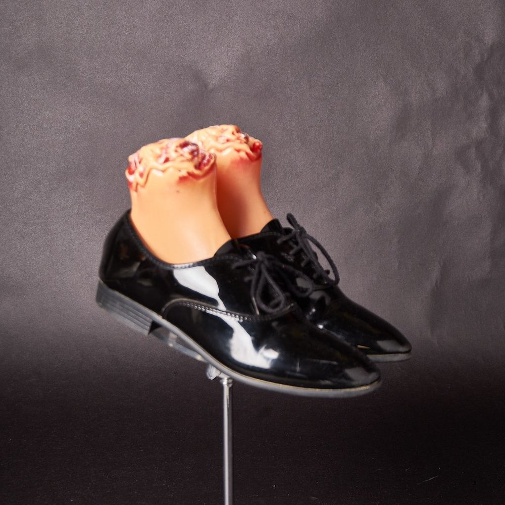 Vintage 1980s Shiny Dress Tuxedo Shoes
